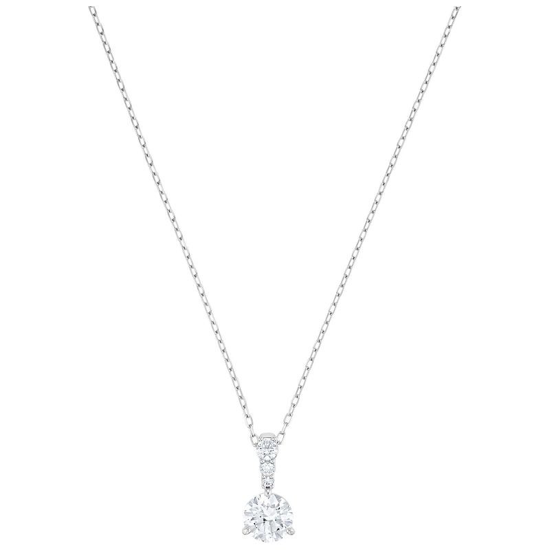 Solitaire Crystal Pendant Necklace