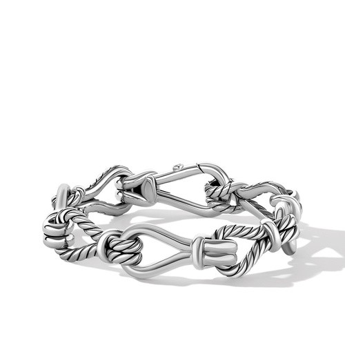 Thoroughbred Loop Chain Bracelet in Sterling Silve