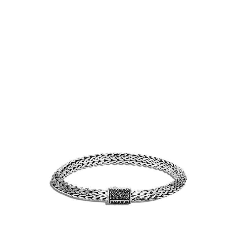Silver Classic Chain Diamond Tiga Bracelet