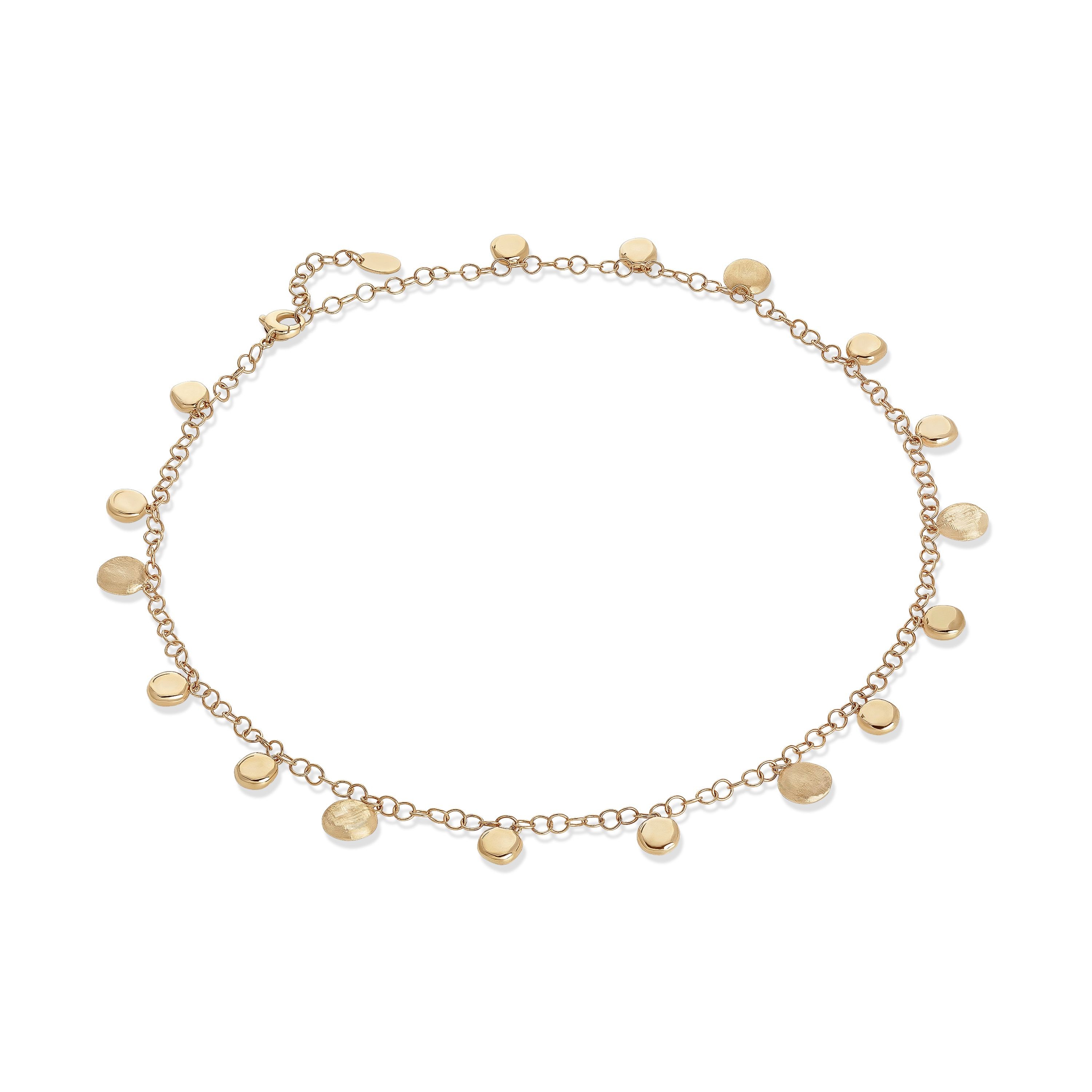 18k Yellow Gold Jaipur Round Charm Necklace