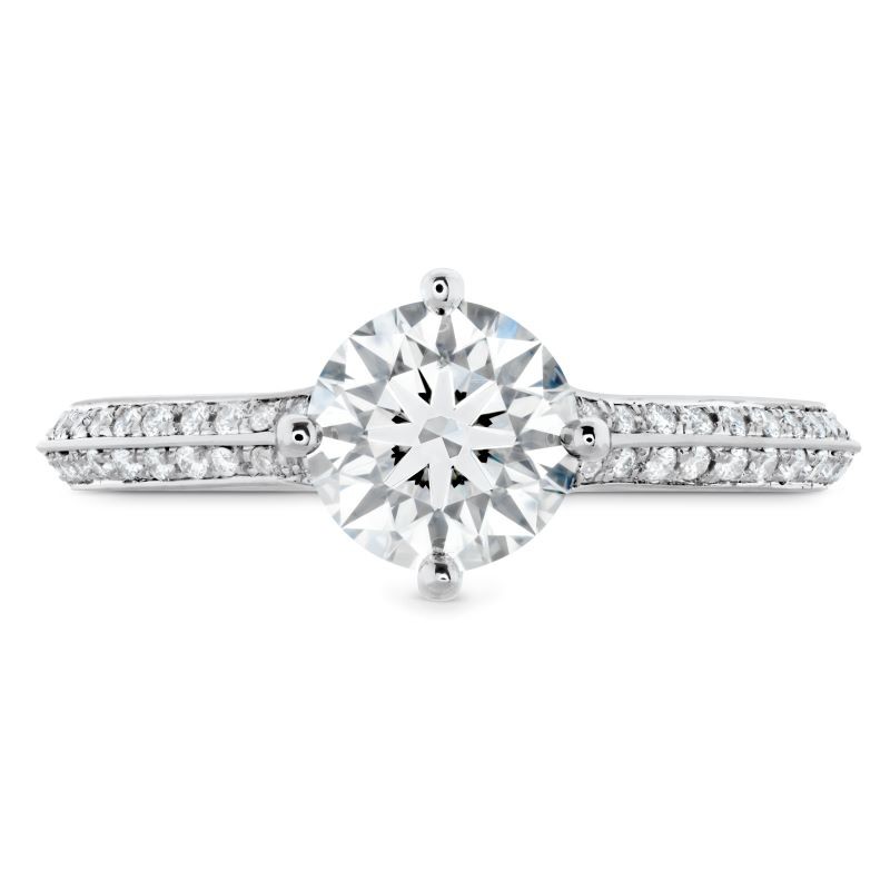 Camilla Pave Knife Edge Engagement Ring Mounting 