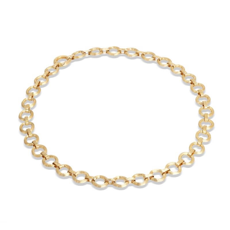 18k Yellow Gold Jaipur Open Circle Necklace