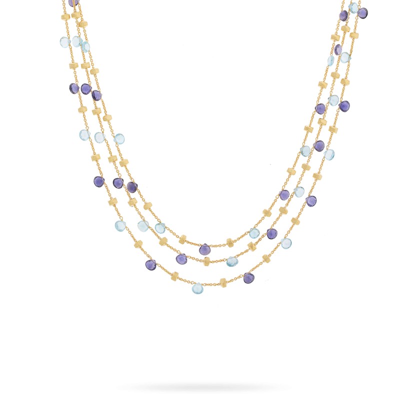 18k Yellow Gold Paradise Iolite Necklace