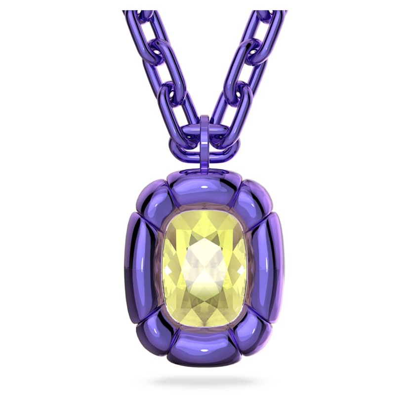 Dulcis Metallic Purple Topaz Crystal Pop Art Necklace