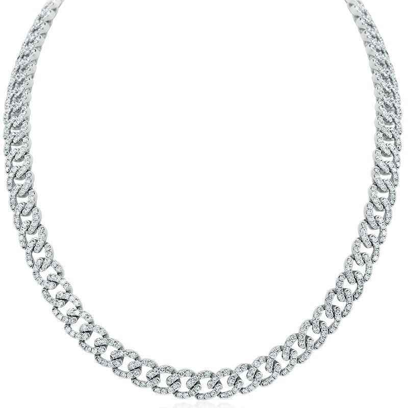 18k White Gold Diamond Necklace