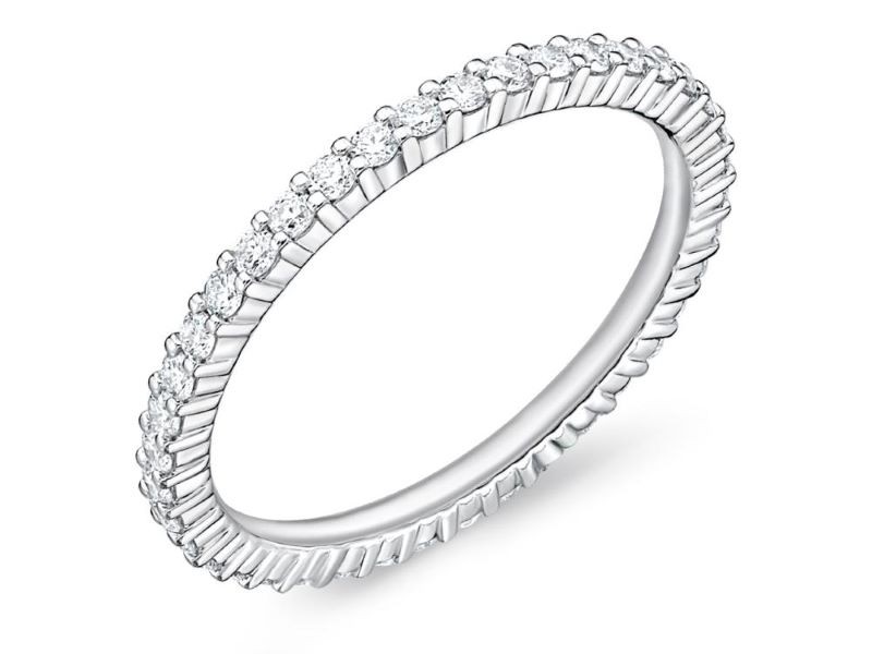 18k White Gold Petite Diamond Eternity Ring