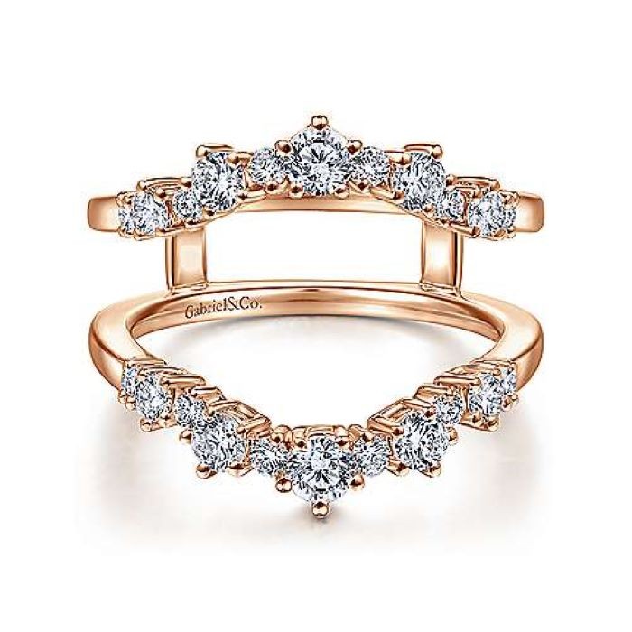 14k Rose Gold Diamond Ring Enhancer