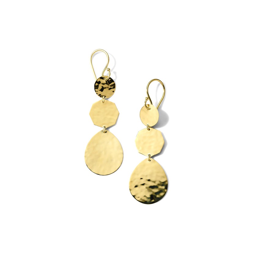 Small Crinkle Crazy 8's Earrings in 18K Gold