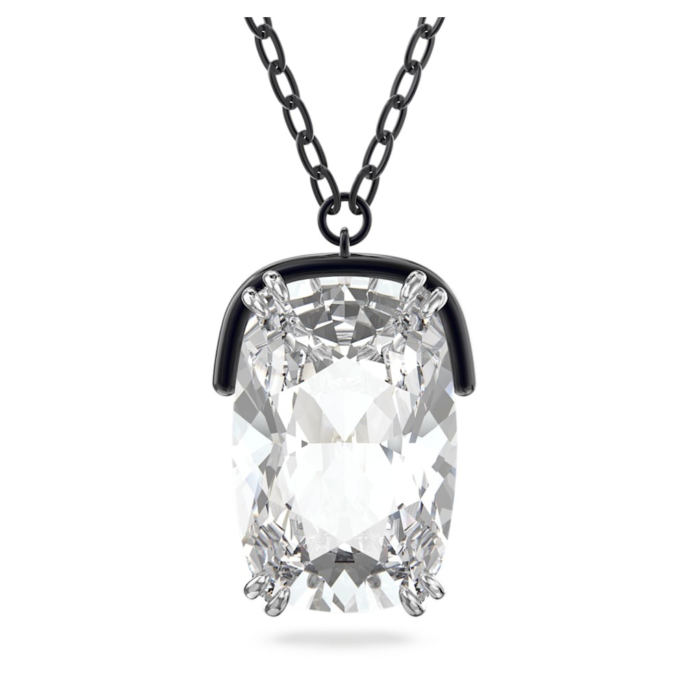 Harmonia Oversized Clear Crystal Long Necklace