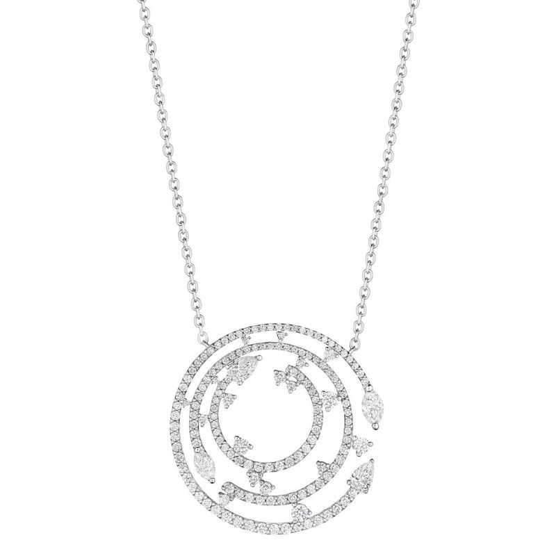 18k White Gold Constellation Diamond Necklace