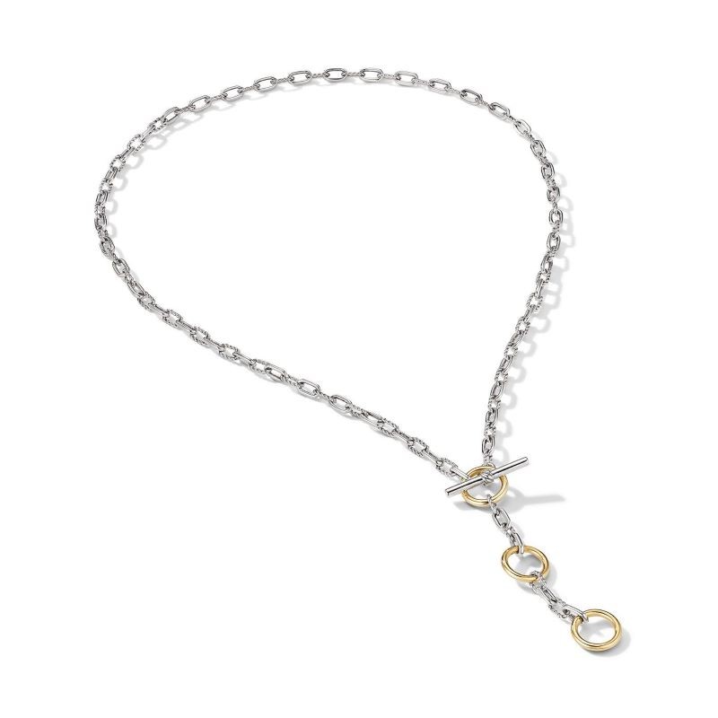 Silver and 18k Yellow Gold Madison Chain Necklace