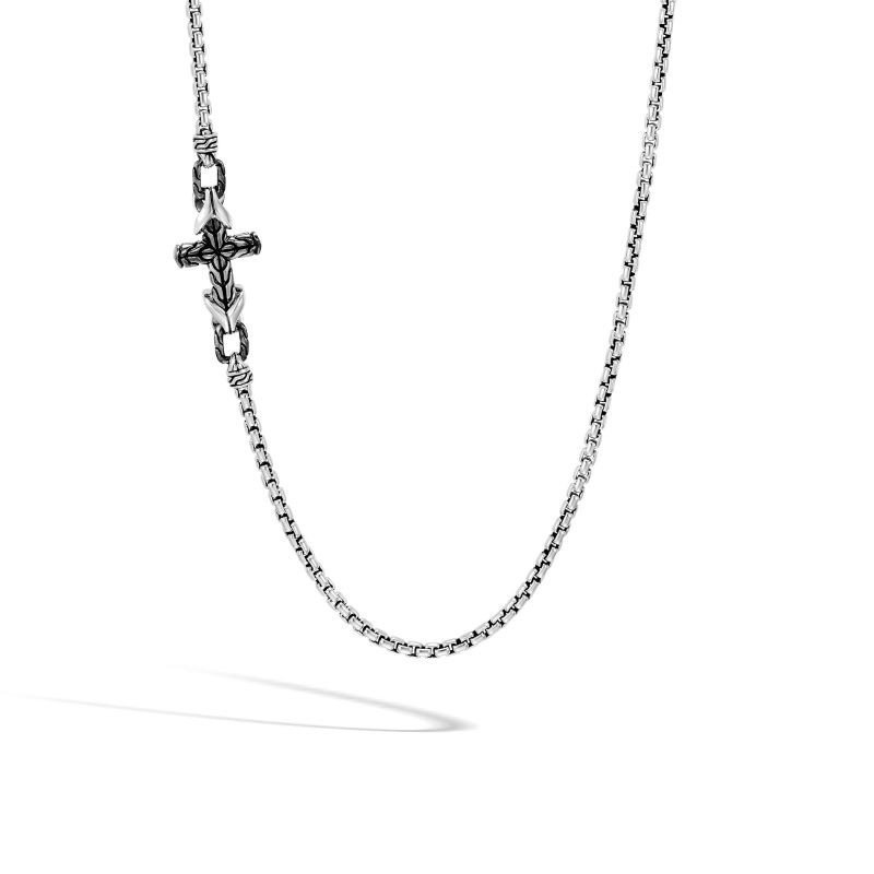 Sterling Silver Classic Asli Sideways Cross Necklace