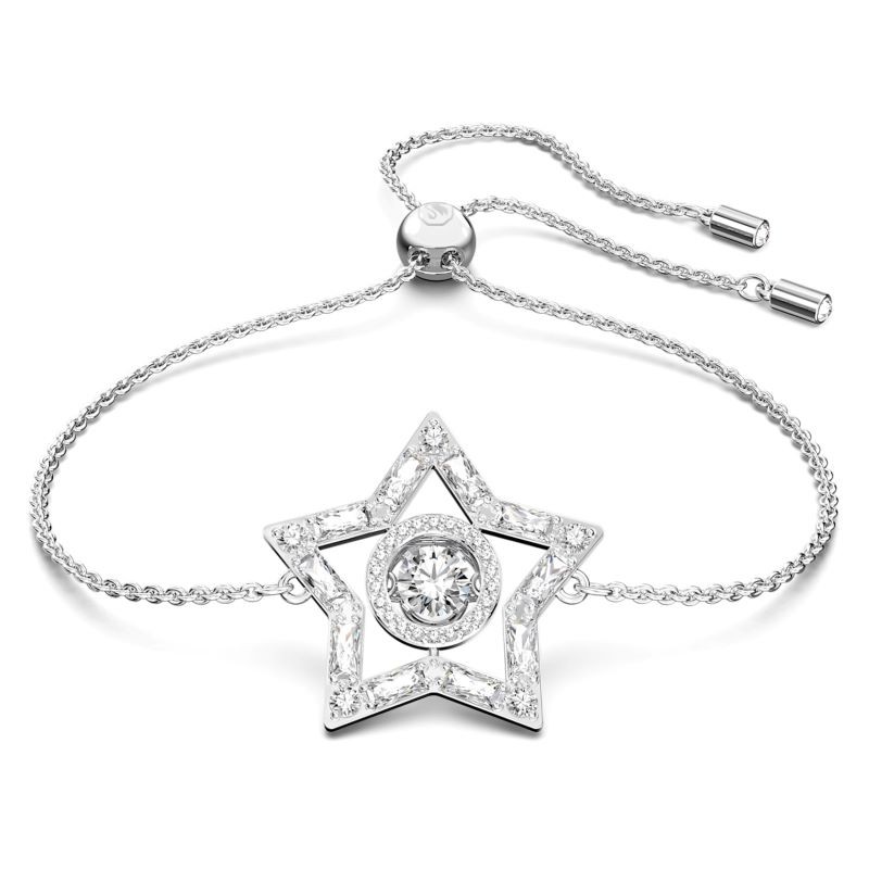 Stella White Crystal Star Bracelet