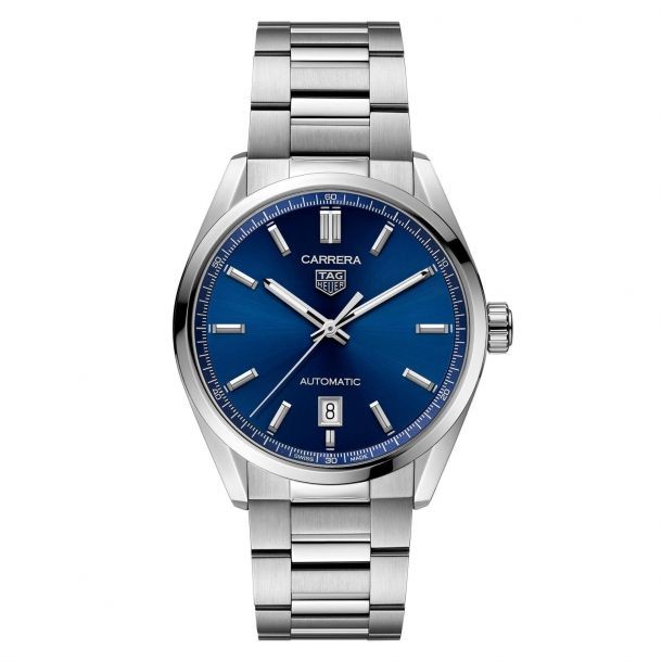 CARRERA Calibre Twin Time Automatic Blue Dial Stainless Steel Watch