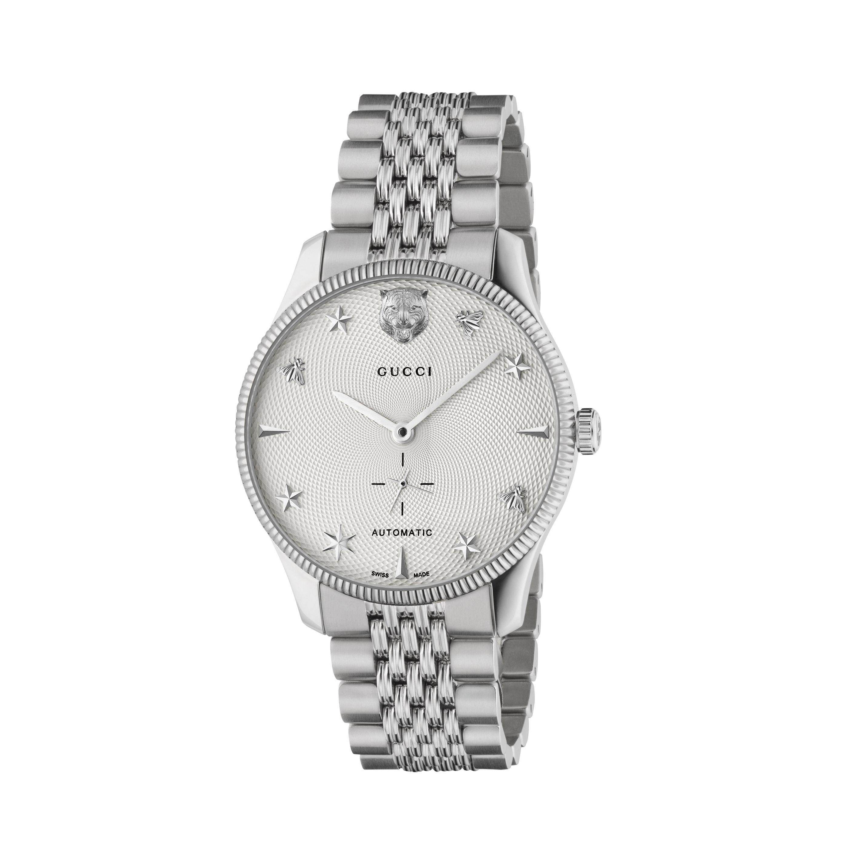 G-Timeless Automatic Silver Dial Men's Watch