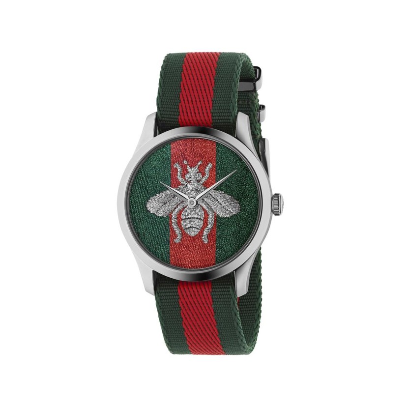 Sterling Silver G Timeless Gucci Bee Watch
