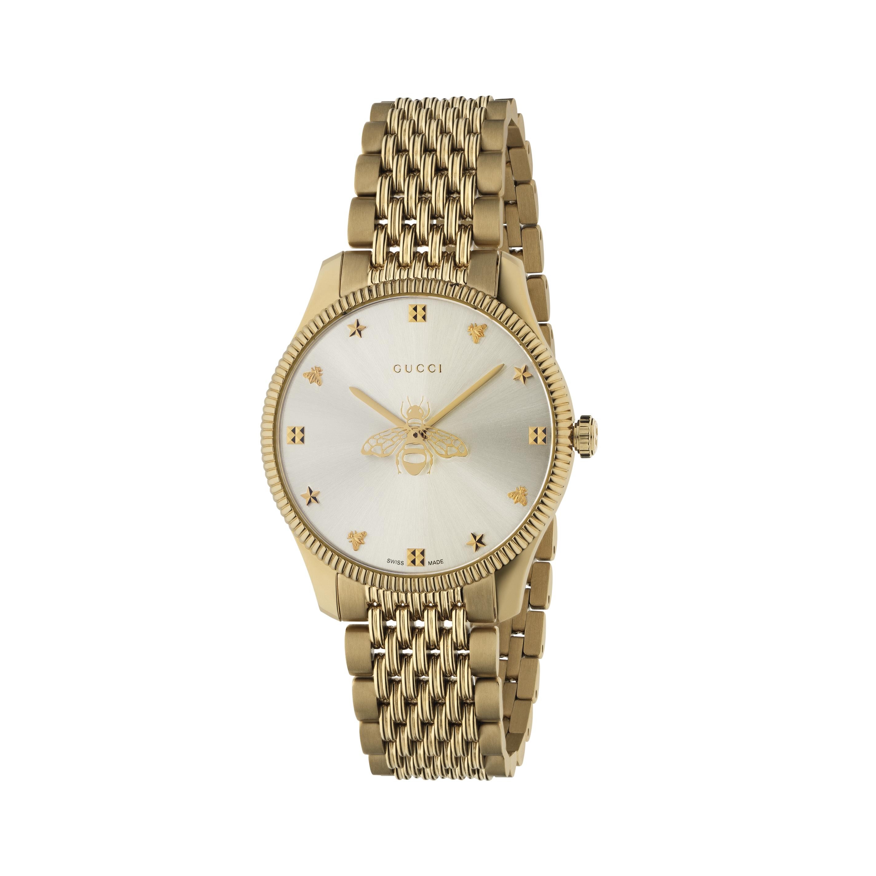 G-Timeless Gold PVD Stainless Steel Bracelet Watch 