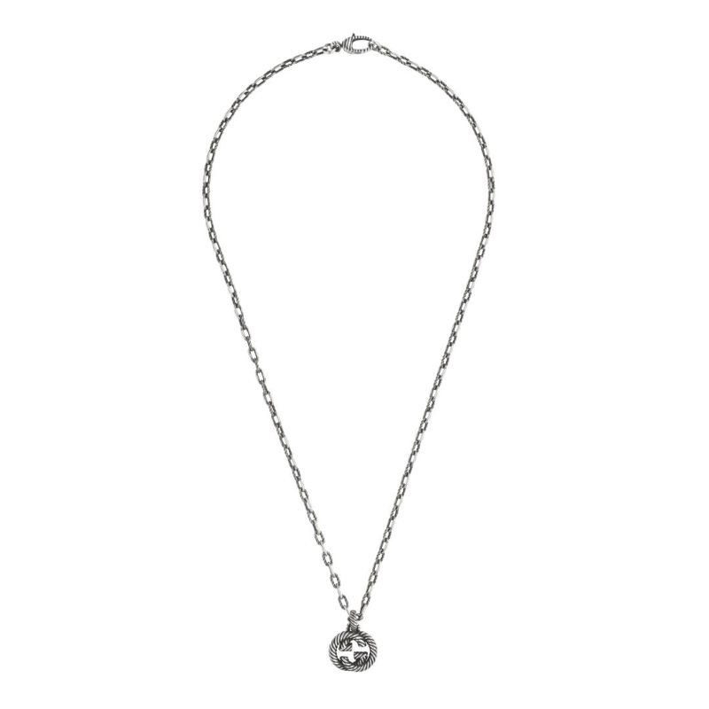 Sterling Silver Interlocking G Link Necklace