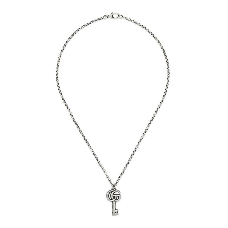 Sterling Silver Marmont GG Key Necklace