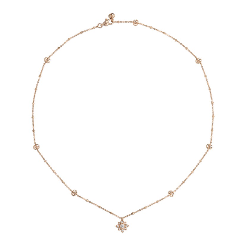 Gucci Flora 18k Diamond Necklace