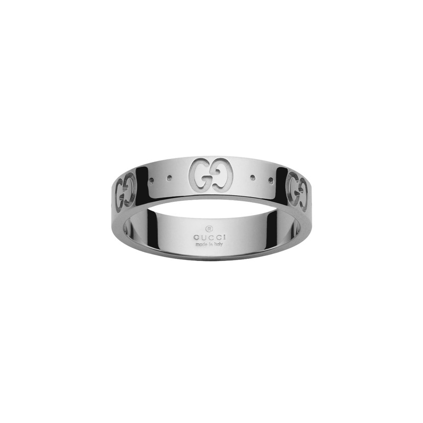Icon Thin 18k Ring in White Gold
