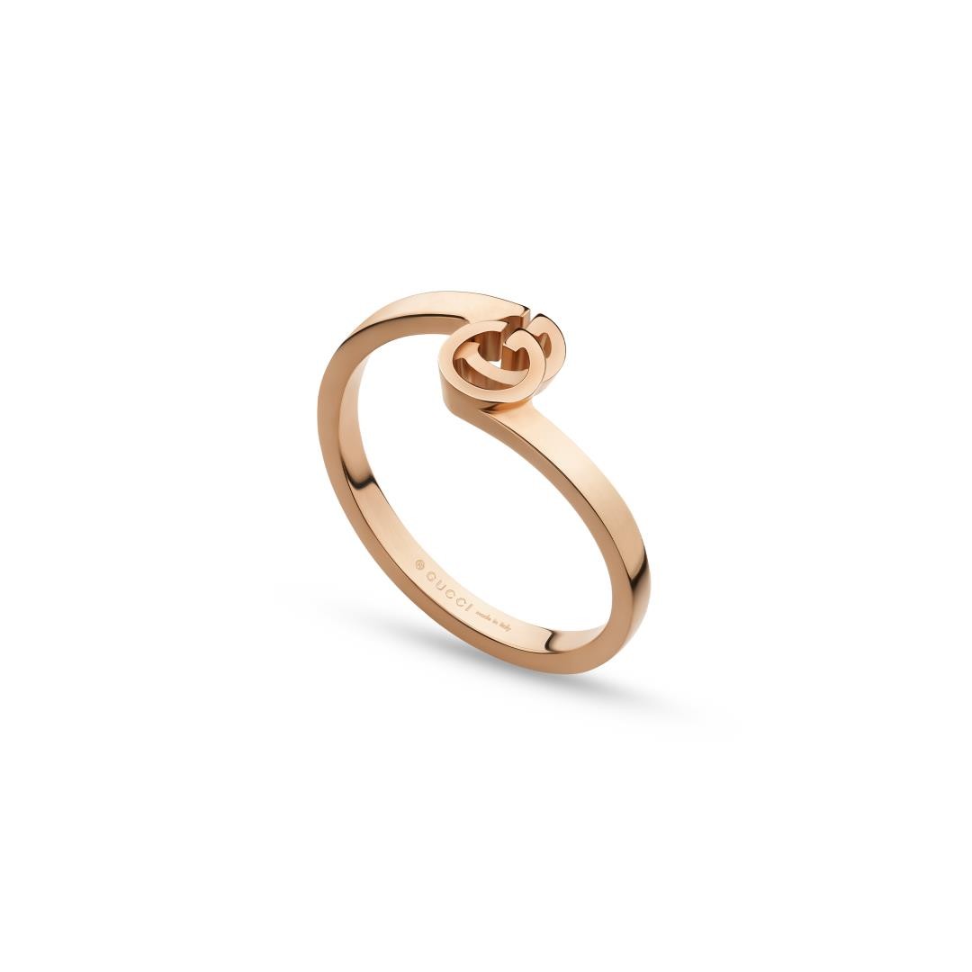 18k Rose Gold GG Ring