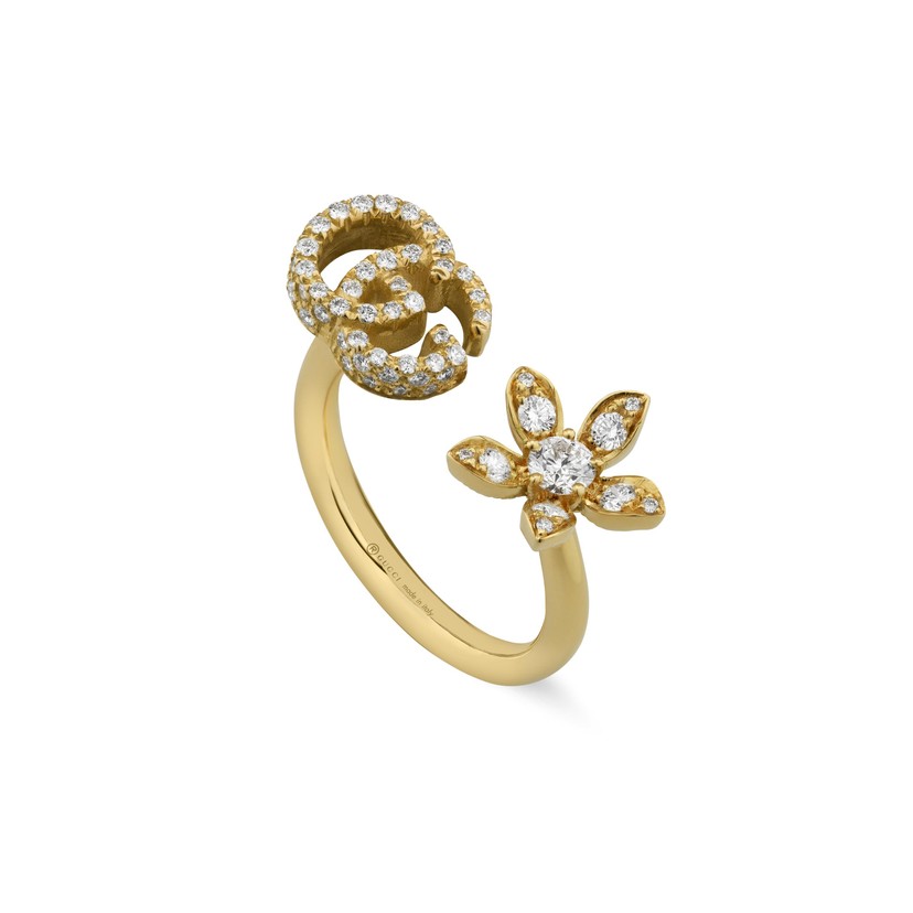 Gucci Flora 18k Yellow Gold Ring