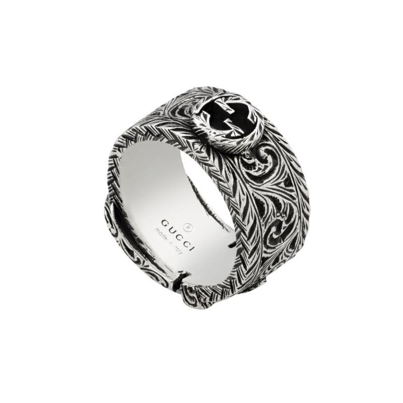 Sterling Silver Buckle Garden Ring