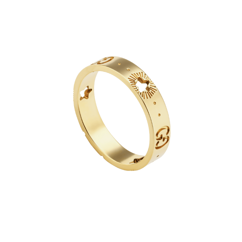 18k Yellow Gold Icon Star Ring