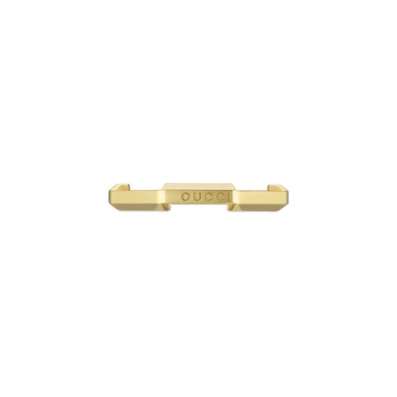 18k Yellow Gold Link To Love Studded Ring
