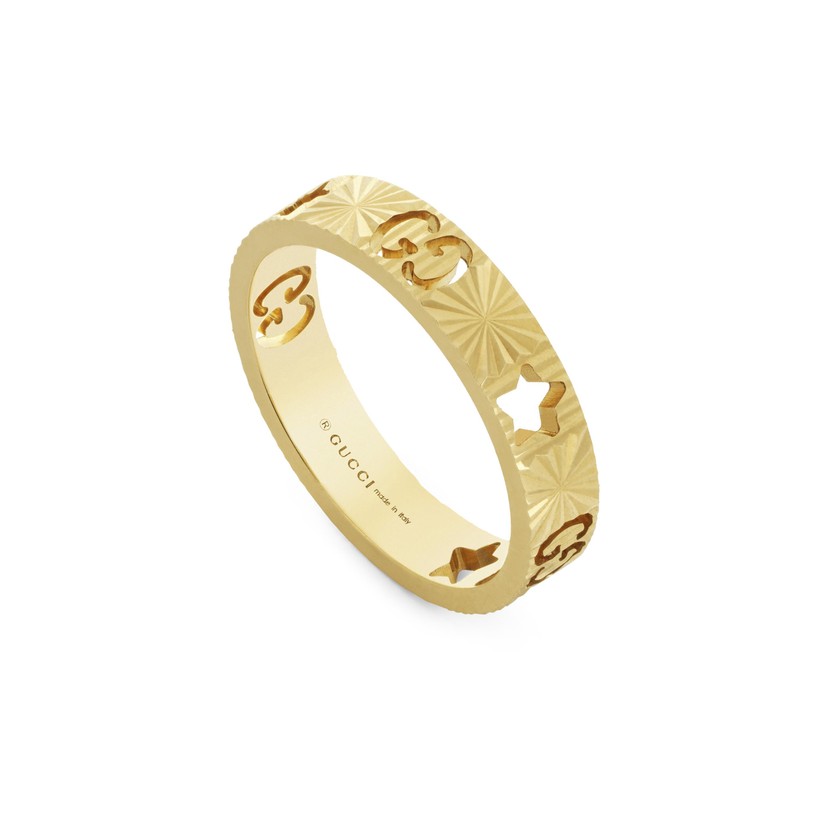 Gucci Icon 18k Yellow Gold Star Ring
